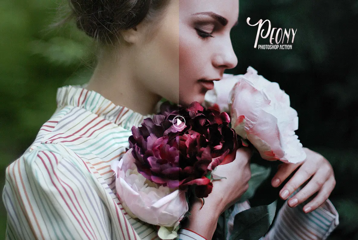 Peony Photoshop Action - YouWorkForThem