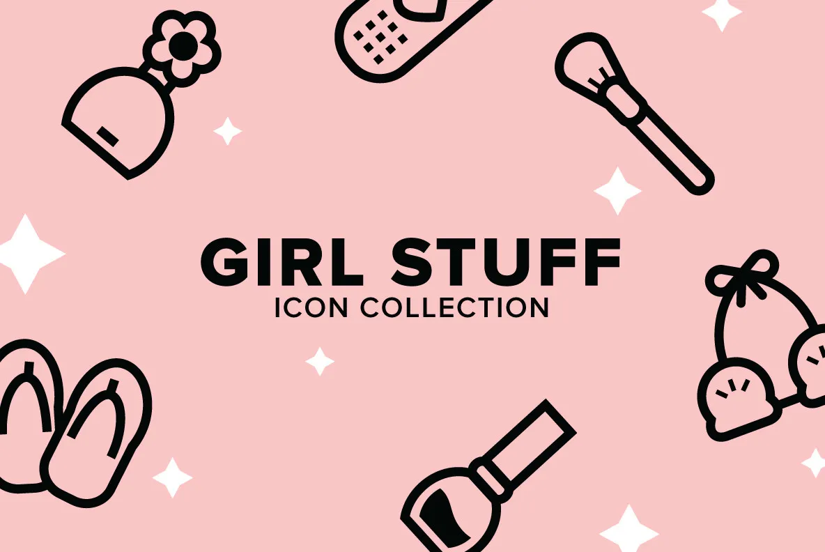 Girl Stuff Icon Collection