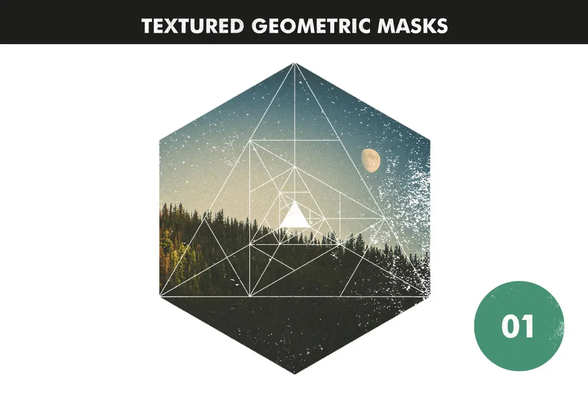 Textured Geometric Masks 01