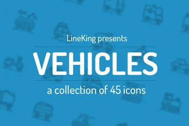 Vehicles Line Icons