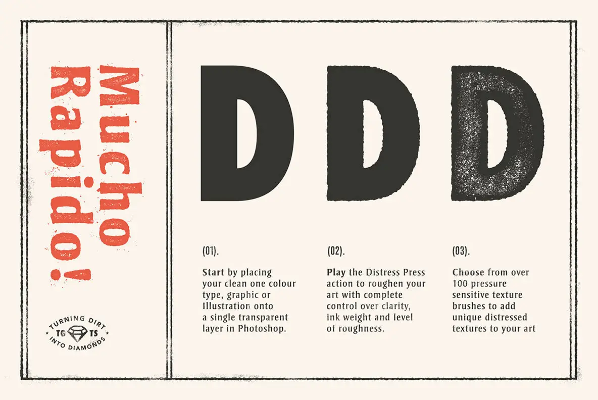 Distressing Samples Distress Press The Ultimate Distressing Effects Kit + Tutorial ...