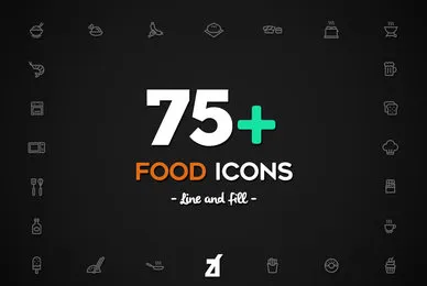75 Food Icons