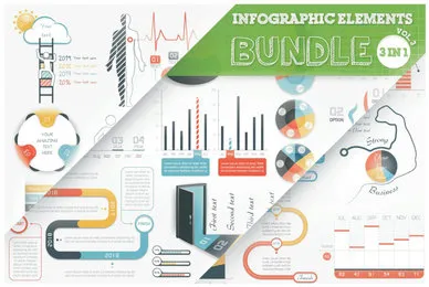 Infographic Elements Bundle 3 in 1 vol 3
