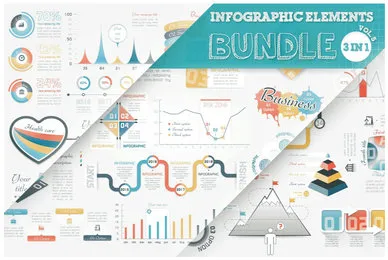 Infographic Elements Bundle 3 in 1 vol 5