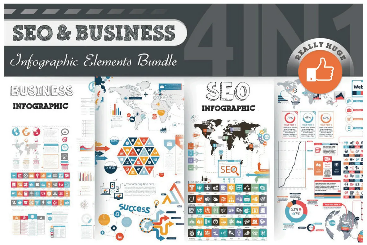 SEO & Business Infographic Bundle