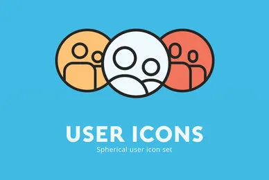 Spherical User Icons