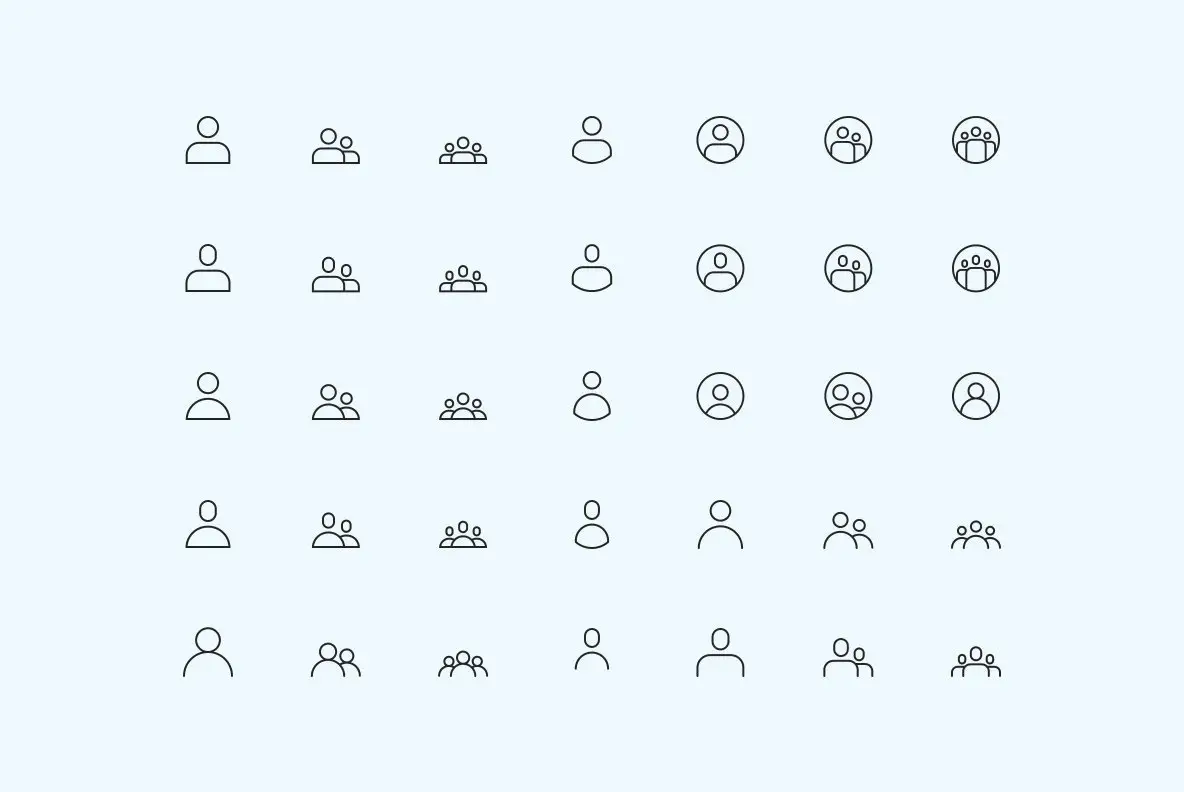 Spherical User Icons Graphics - YouWorkForThem