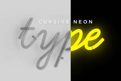 Cursive Neon Type