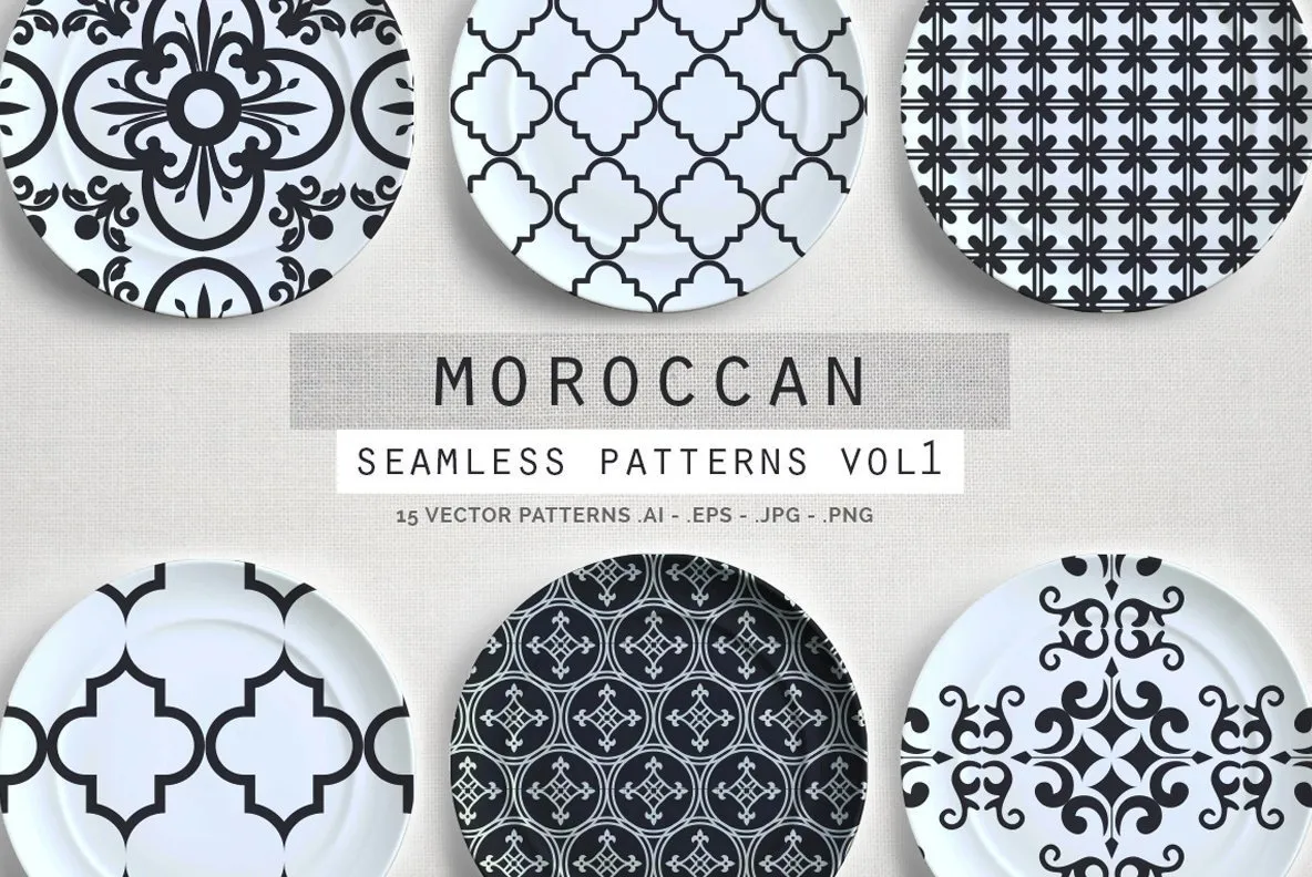 Moroccan Seamless patterns vol1