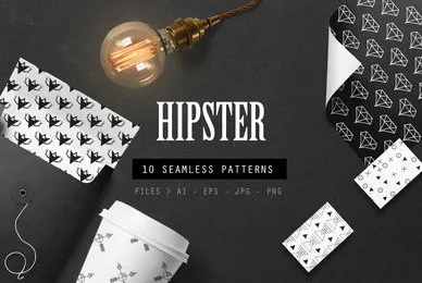 10 Seamless Hipster Patterns