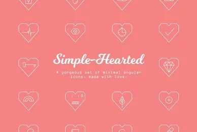 50 Vector Heart Shaped Icons