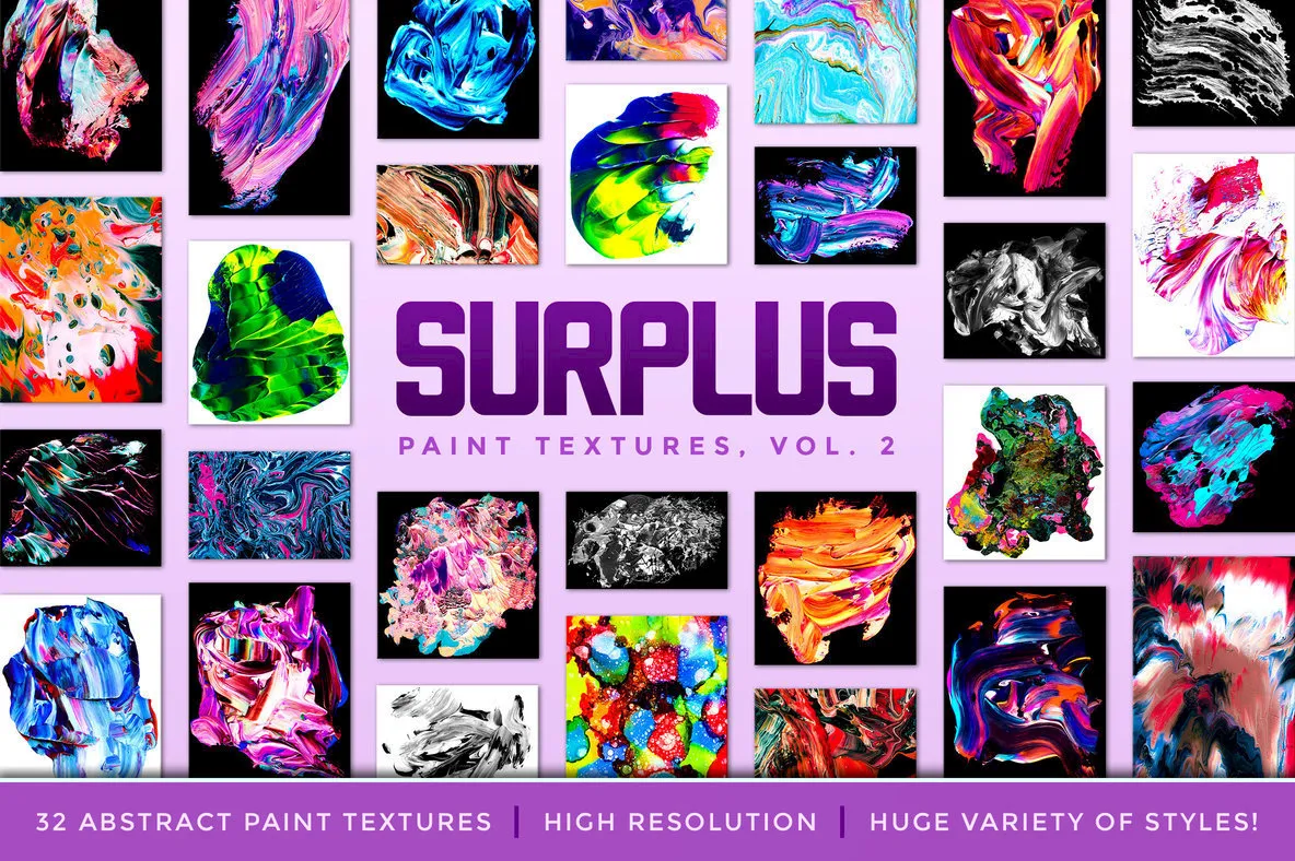 Surplus Vol. 2: 32 Abstract Paint Textures