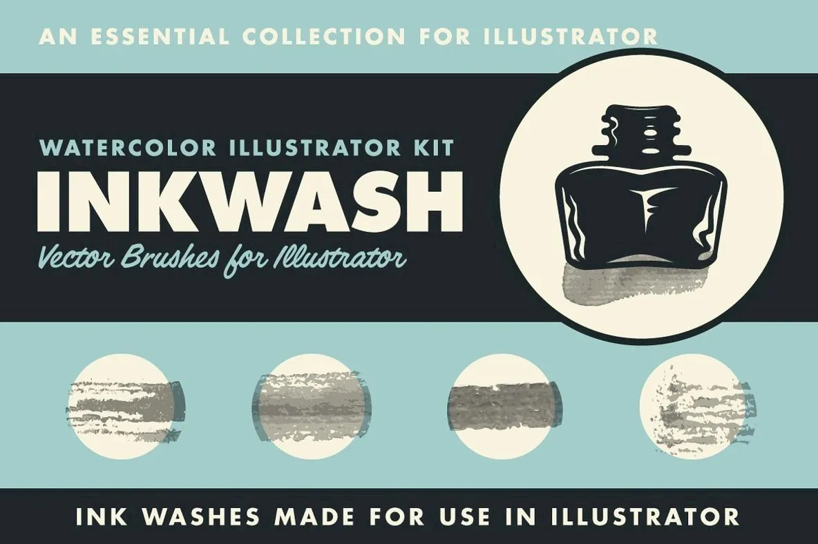 InkWash | Vector Ink and Water Brushes