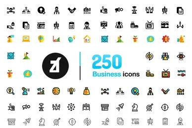 250 Business icons