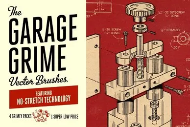 Garage Grime Vector Brush Pack