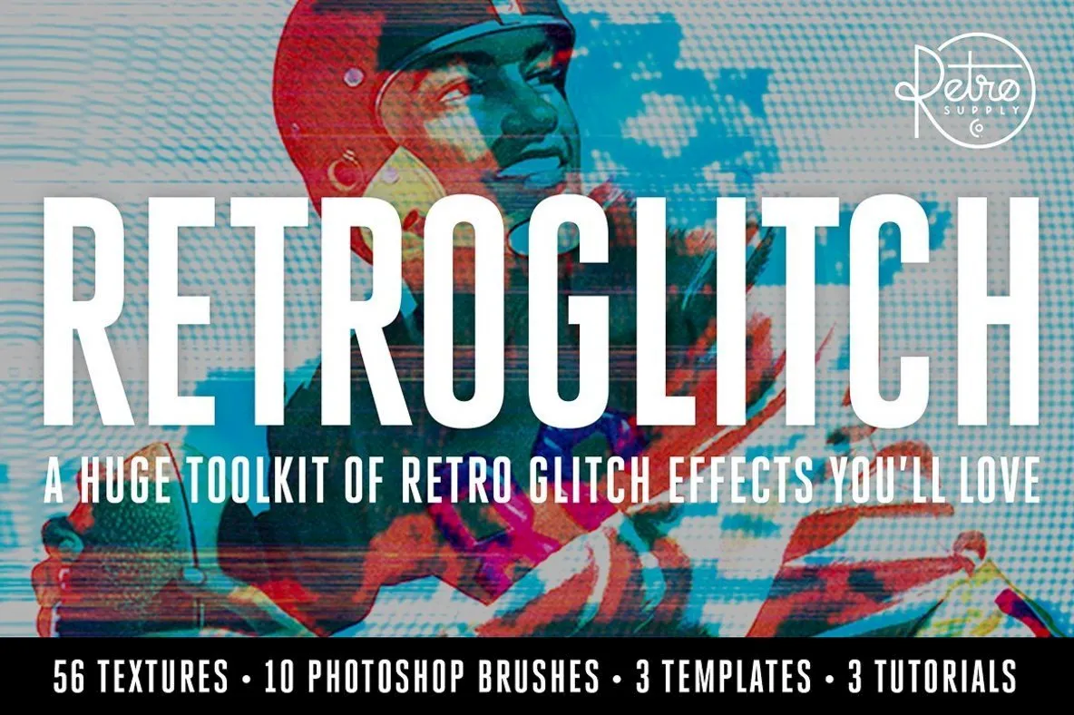 RetroGlitch | Photoshop Bundle