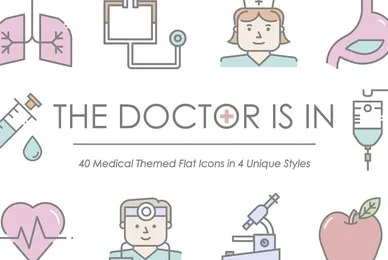 The Doctor Is In   Medical Icon Set