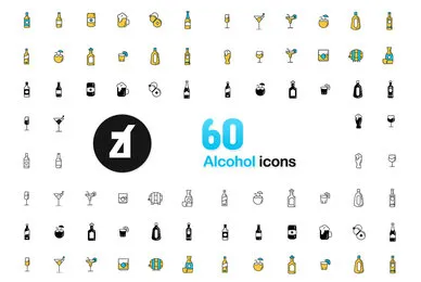 60 Alcohol icons