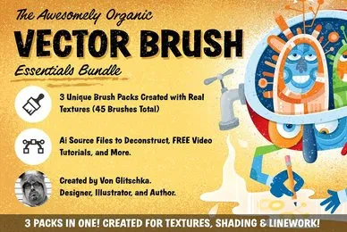 The Awesomely Organic Vector Brush Essential Bundle