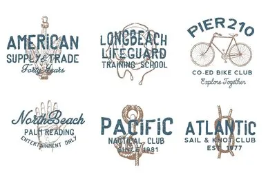 Vintage Americana Logos Vol  3