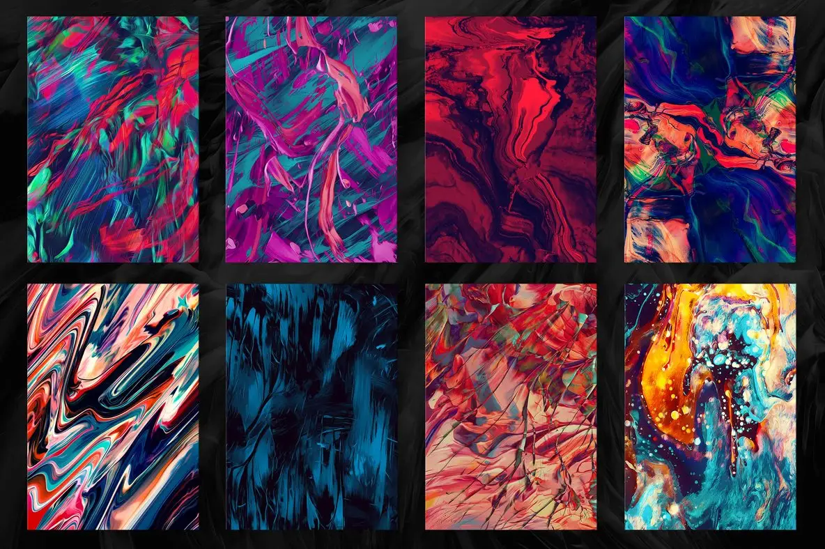 Abstract Paint Remix Vol. 3 Graphics - YouWorkForThem