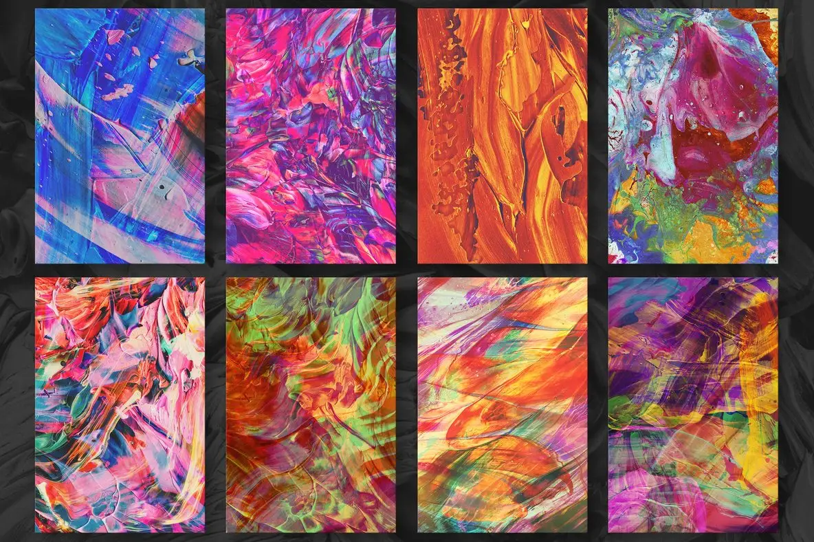 Abstract Paint Remix Bundle Graphics - Youworkforthem