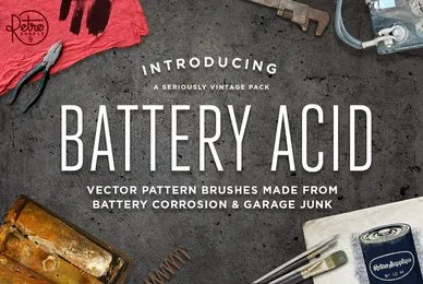 Battery Acid Vector Brushes