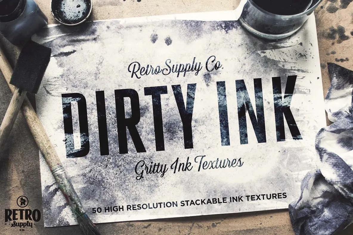 Dirty Ink | Ink Wash Textures