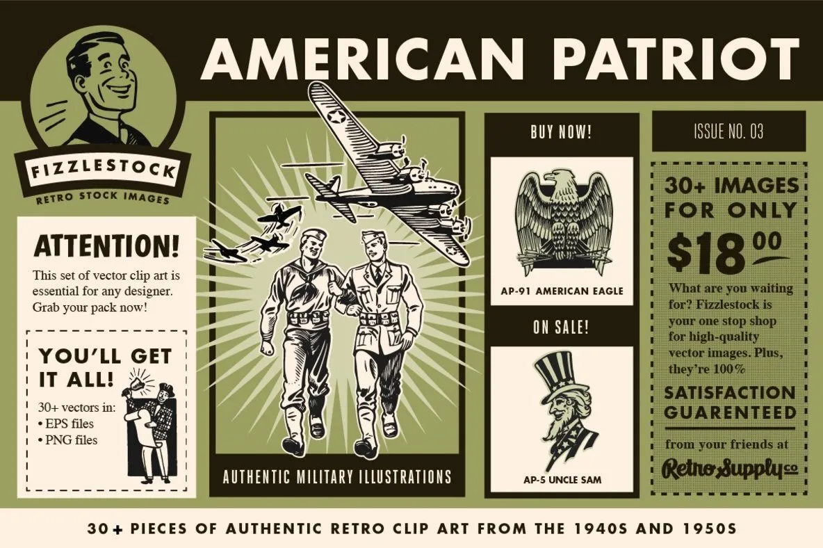 American Patriot | Clip Art Pack