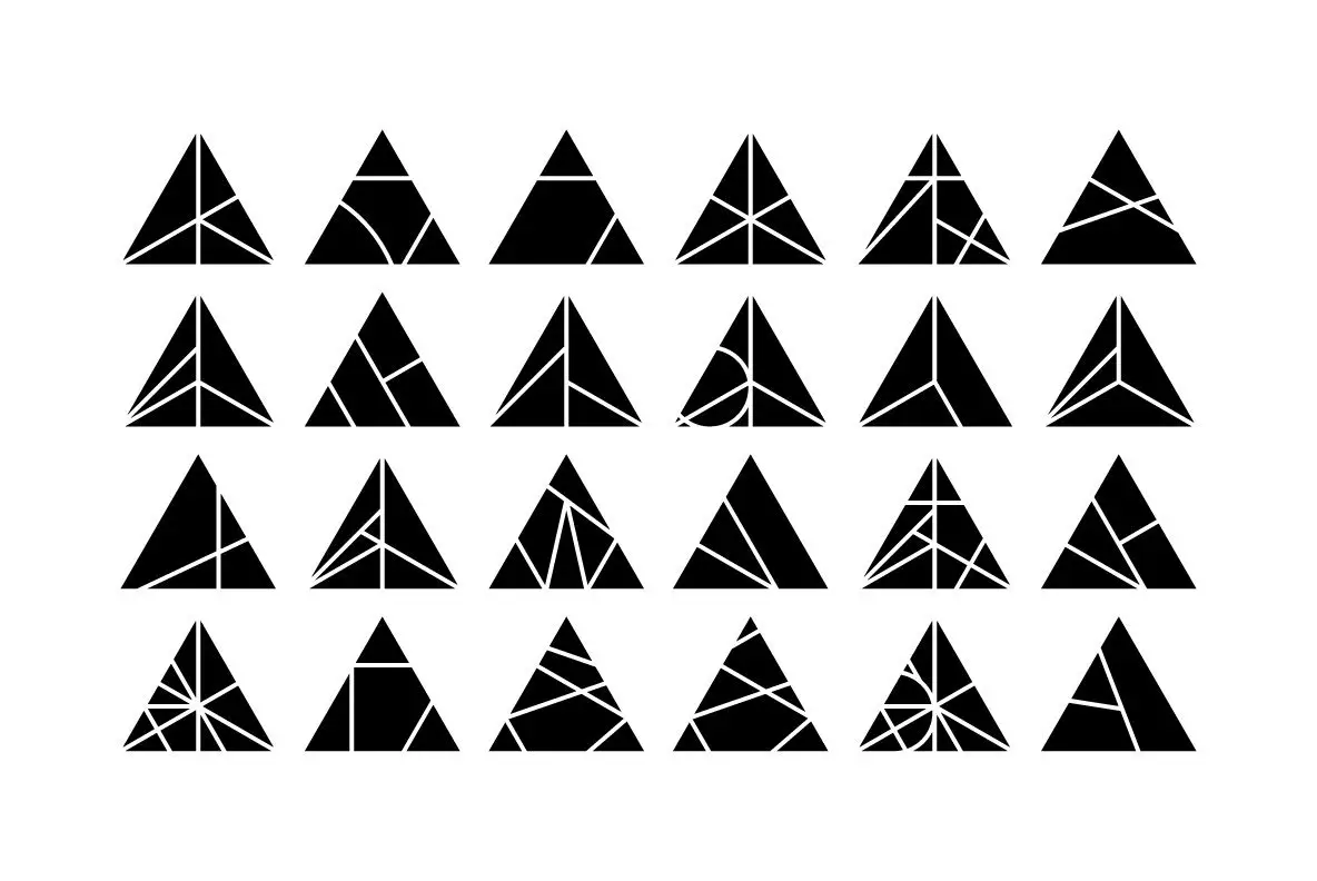 Design Constructor Kit - Triangles Graphics - YouWorkForThem