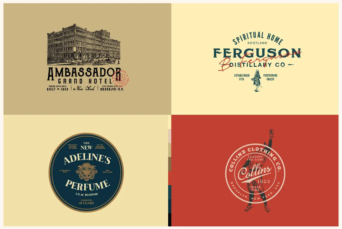 32 Vintage Logo Templates Vol. 3 Graphics - YouWorkForThem