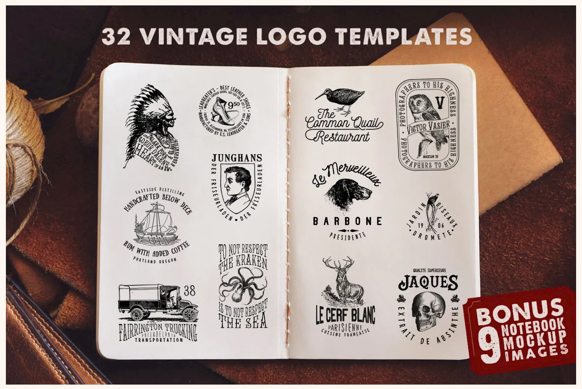 Vintage Logo Templates Vol. 1