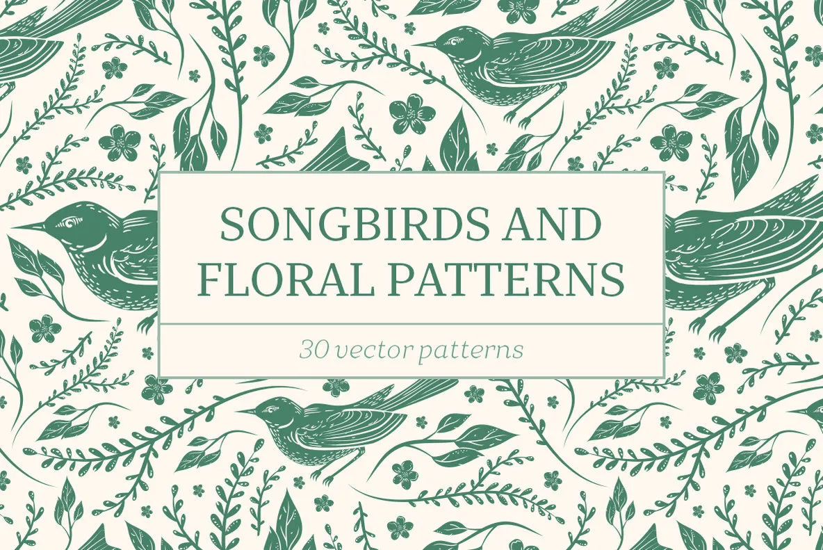 Songbirds and Floral Patterns