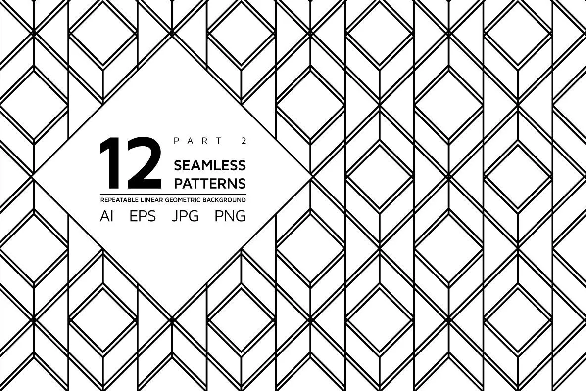 12 Linear Geometric Patterns - Part 2