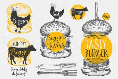 Burger Food Illustrations