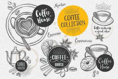 Coffee Drink Illustrations