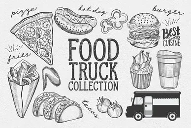 Food Truck Illustrations