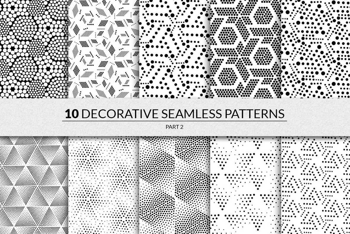 144 Seamless Pointillism Patterns Graphics - YouWorkForThem