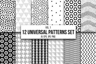 12 Universal Patterns Set Vol  1