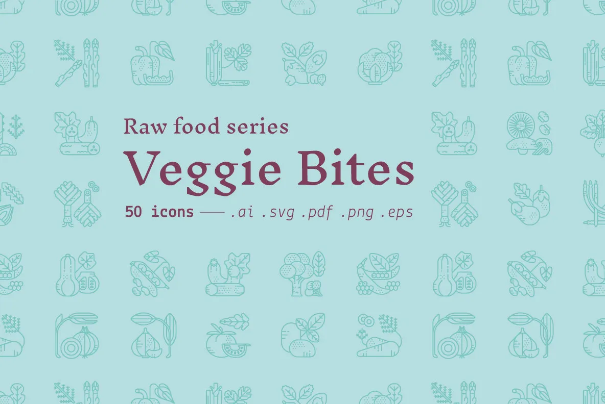 Veggie Bites  / Food Icons