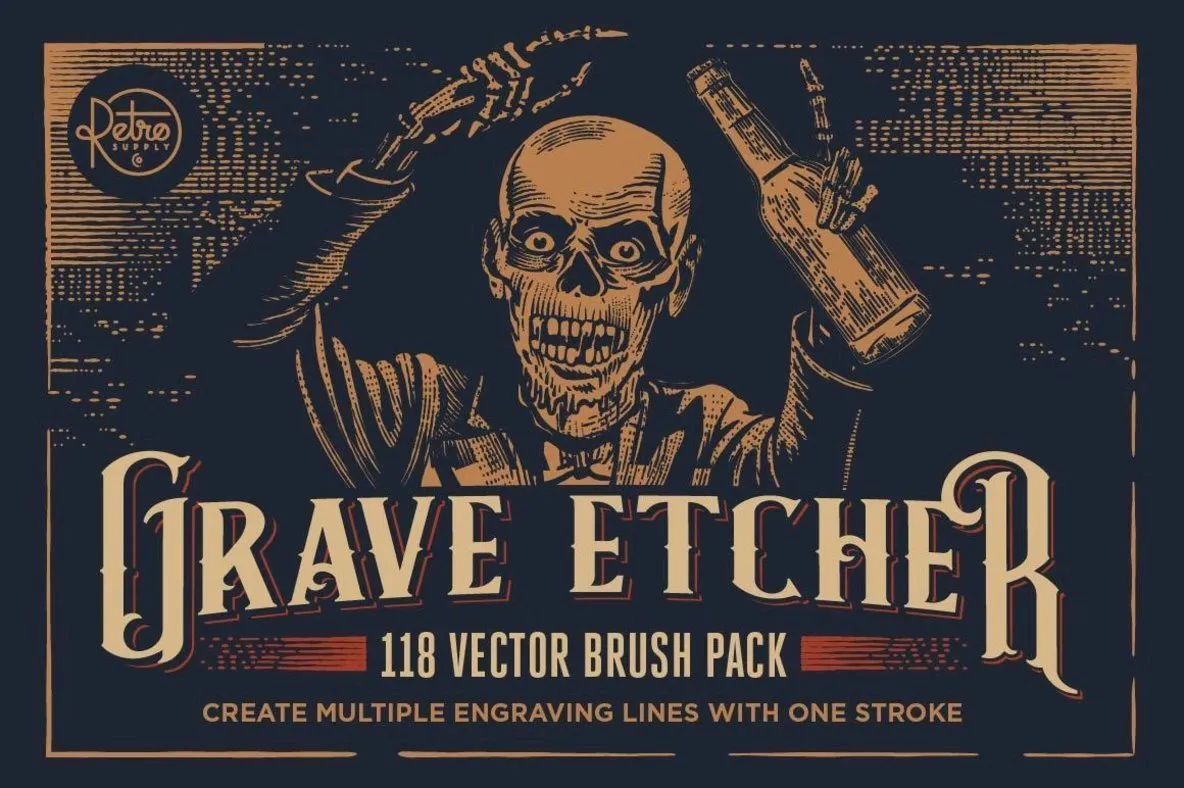Grave Etcher | Vector Engraving Brushes
