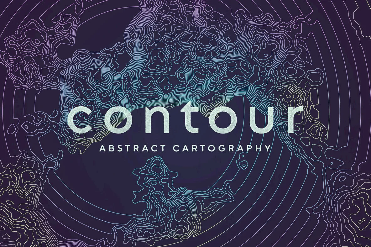 Contour Abstract Cartography