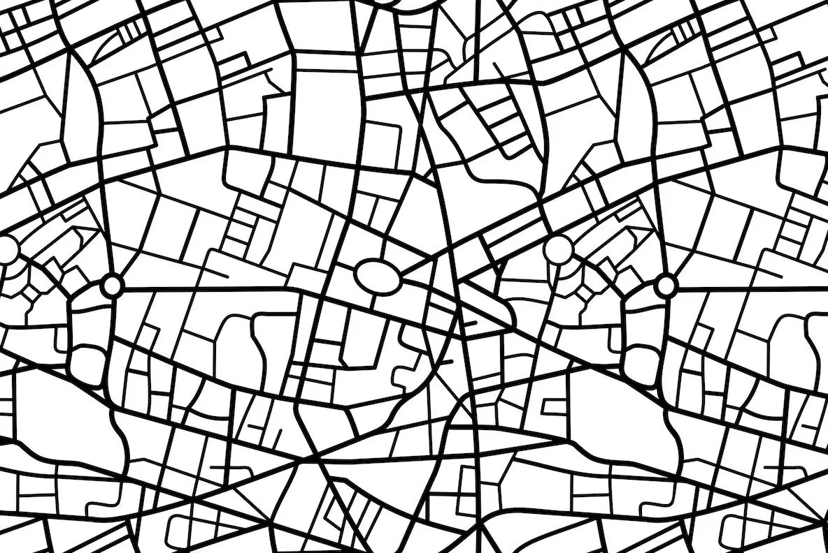 Map Pattern Set Graphics - YouWorkForThem