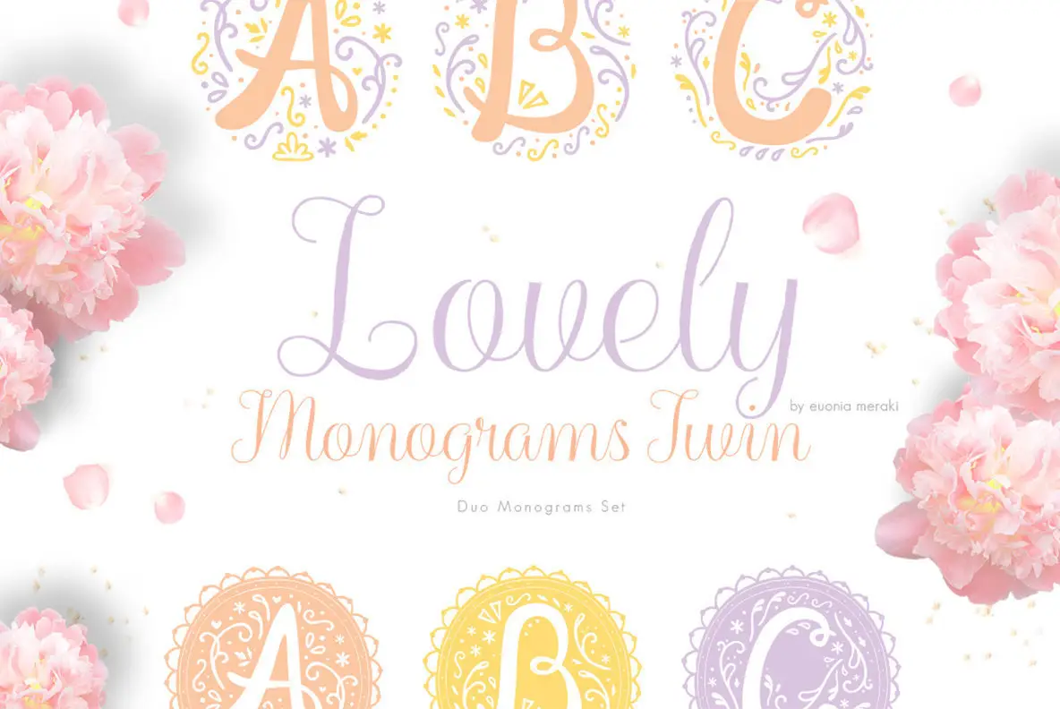 Lovely Monogram Twins