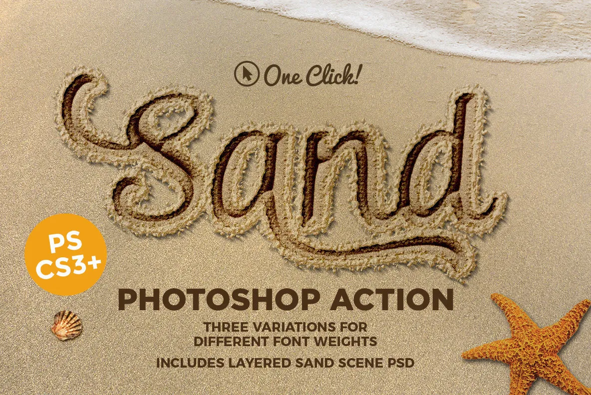 brandwonden Nu Adverteerder Sand Photoshop Action - YouWorkForThem