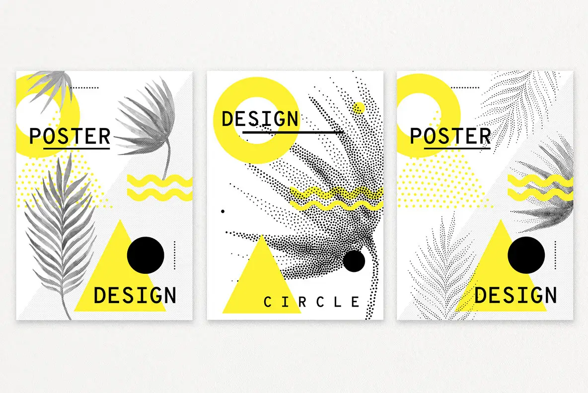 60 Geometric Shapes 30 Posters Graphics - YouWorkForThem