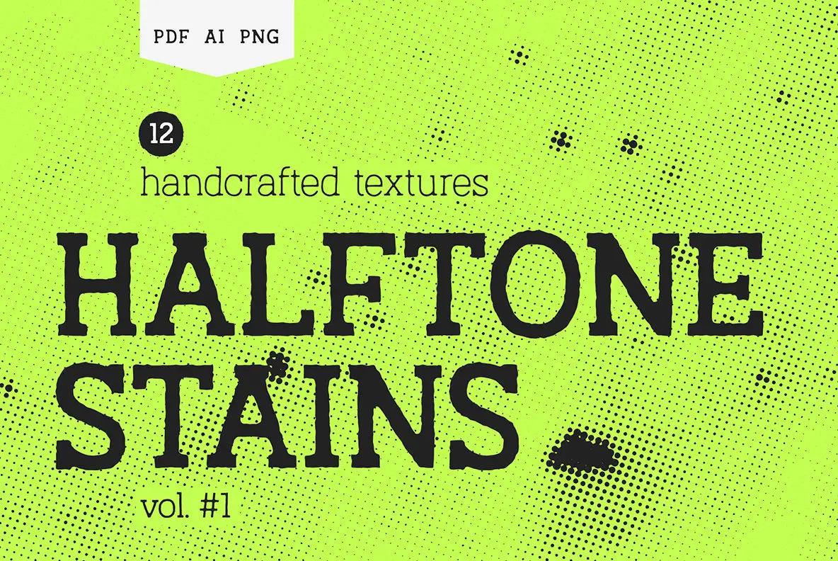 Halftone Stains Vol.1 Texture Pack