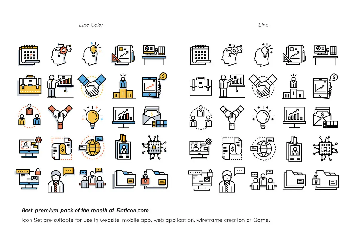 Office and Business Premium Icon Pack Graphics - YouWorkForThem