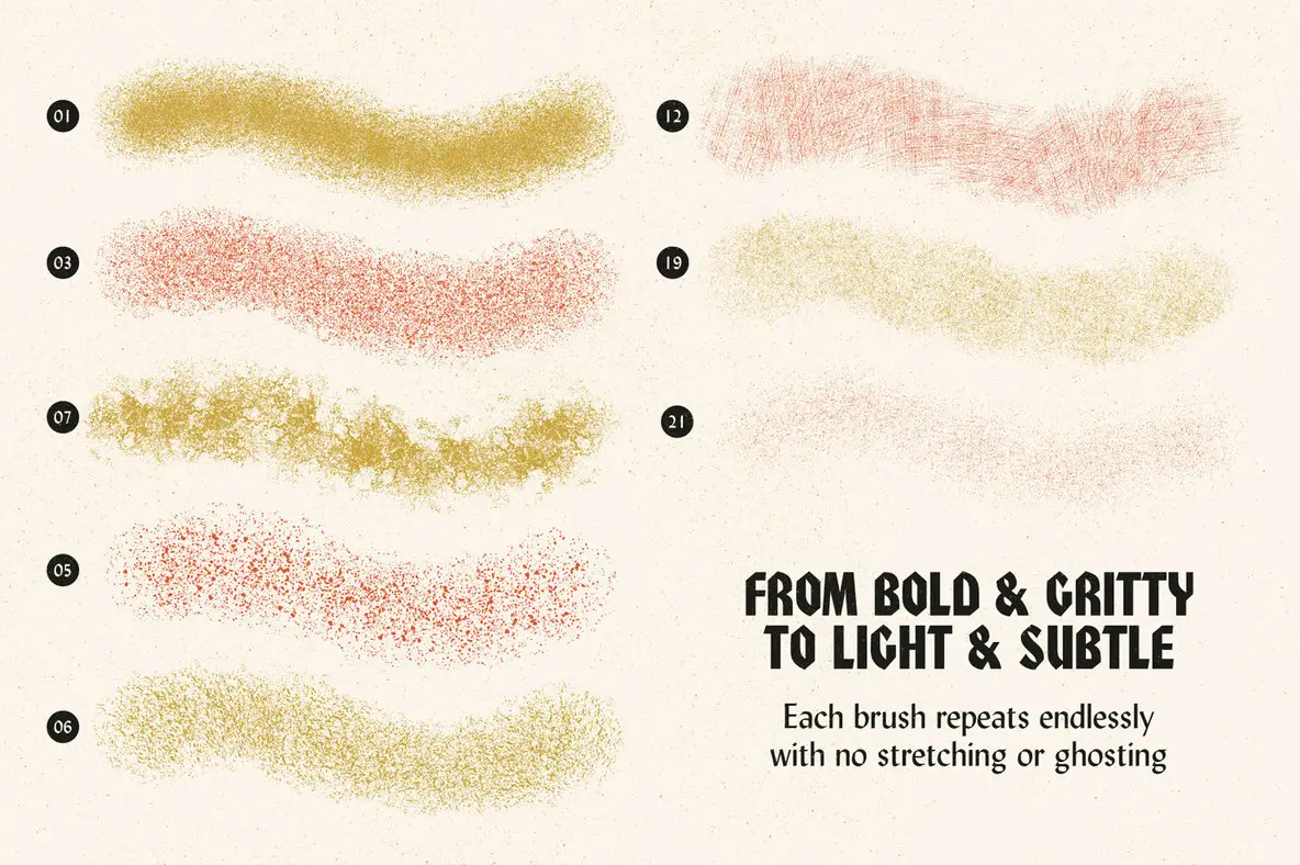 Grain Shader Brushes For Procreate YouWorkForThem