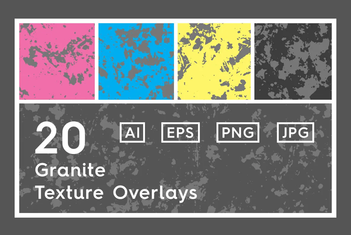 20 Granite Texture Overlays
